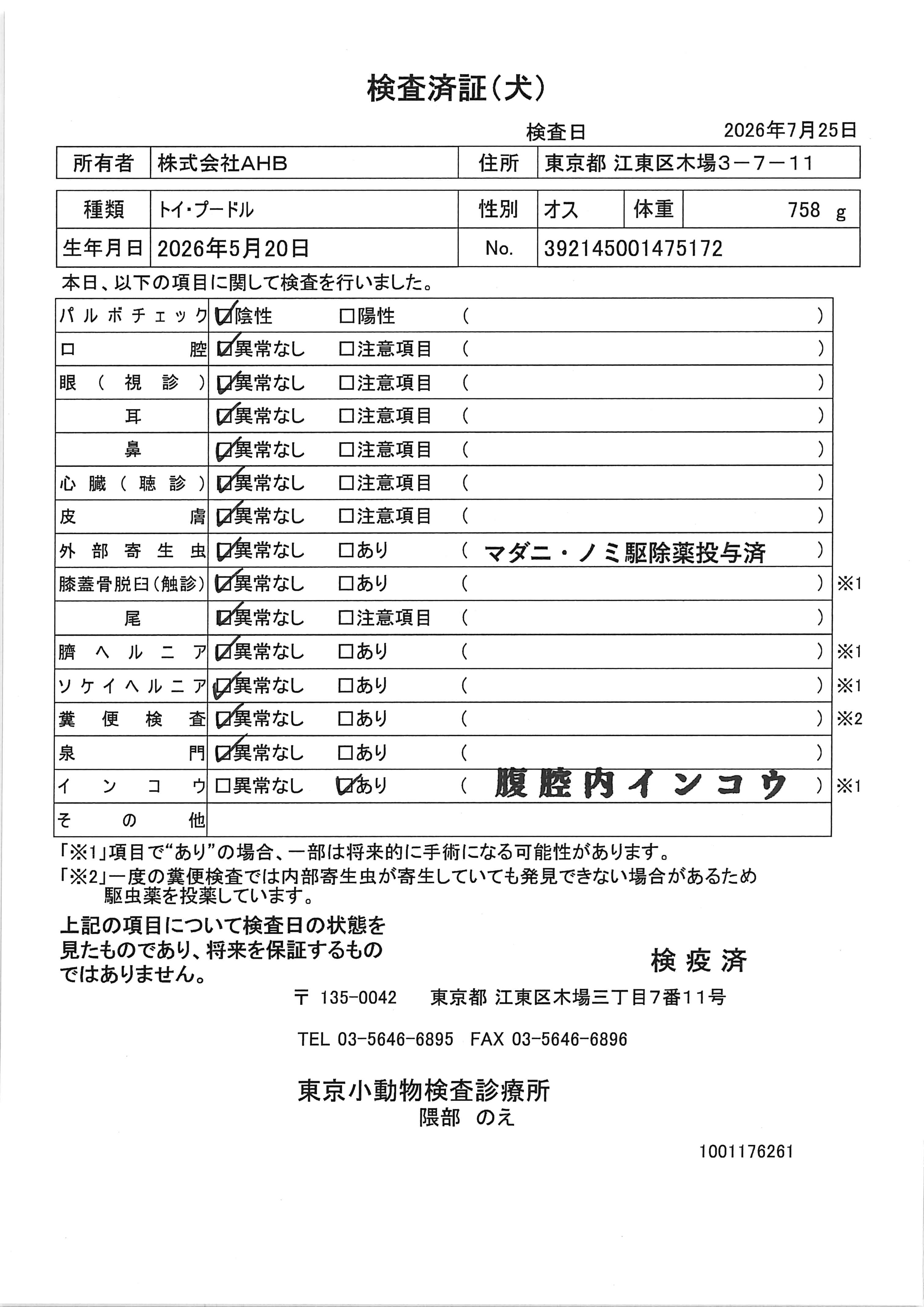 トイ・プードル
