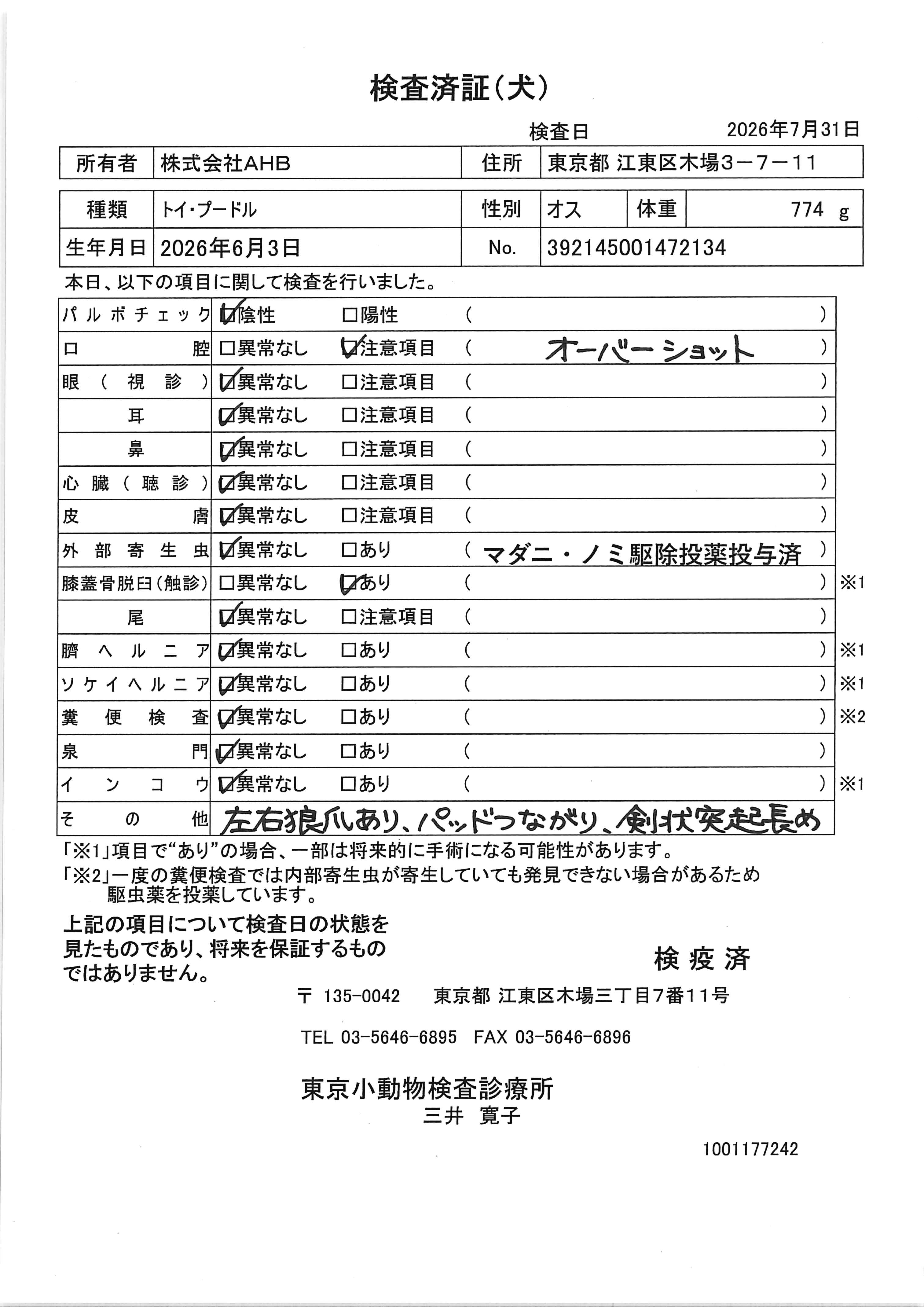 トイ・プードル