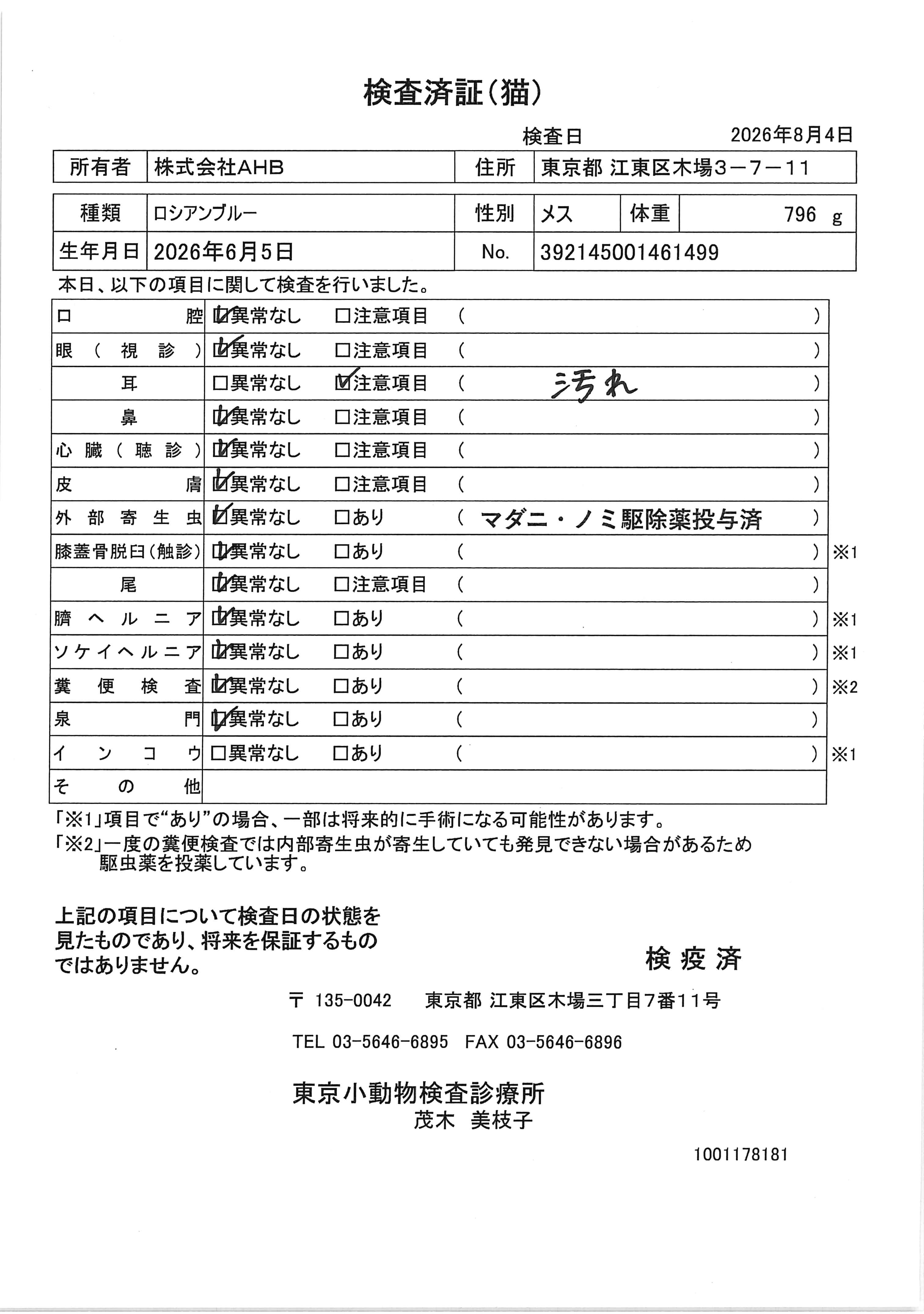 ロシアンブルー