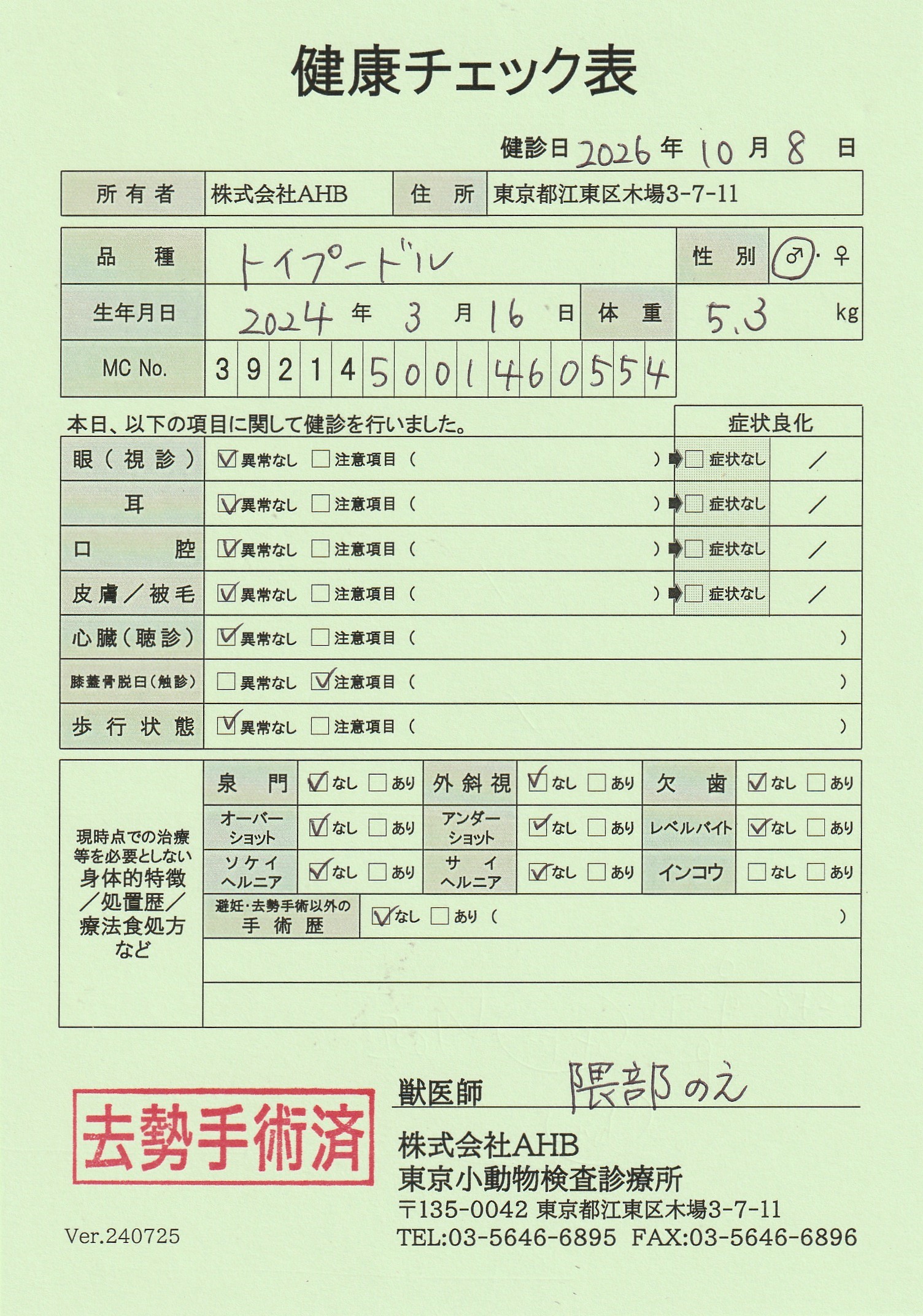 トイ・プードル