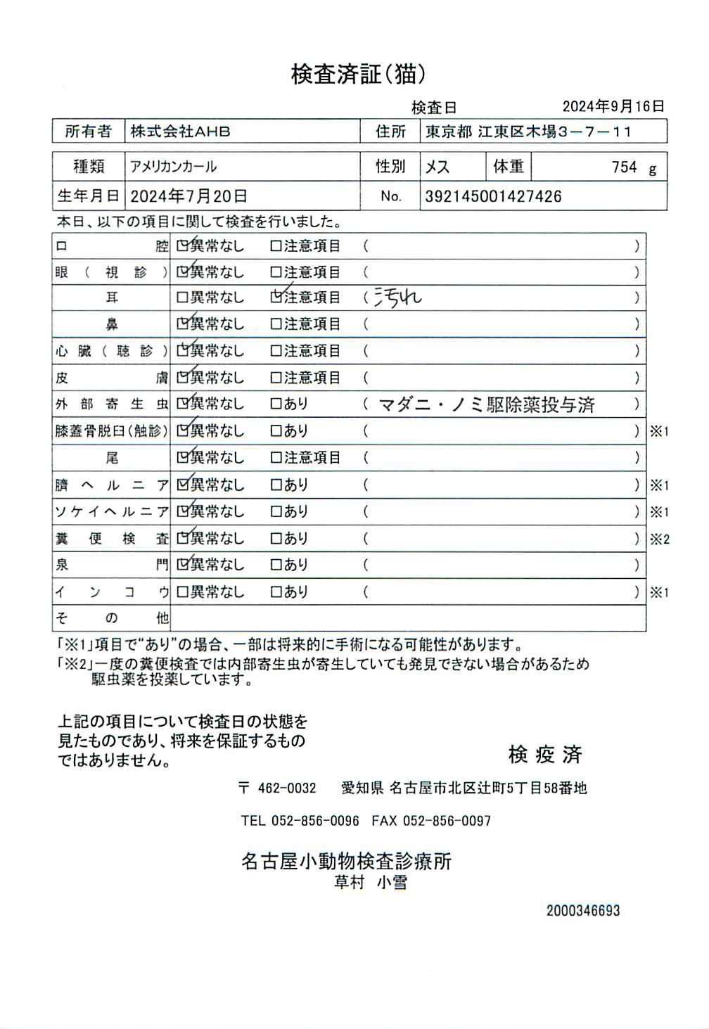 アメリカンカール