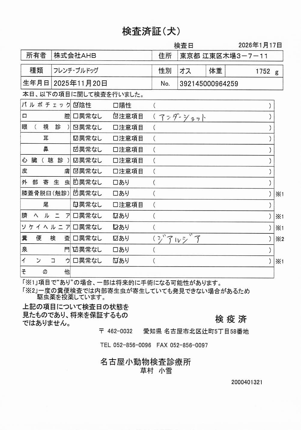 フレンチ・ブルドッグ