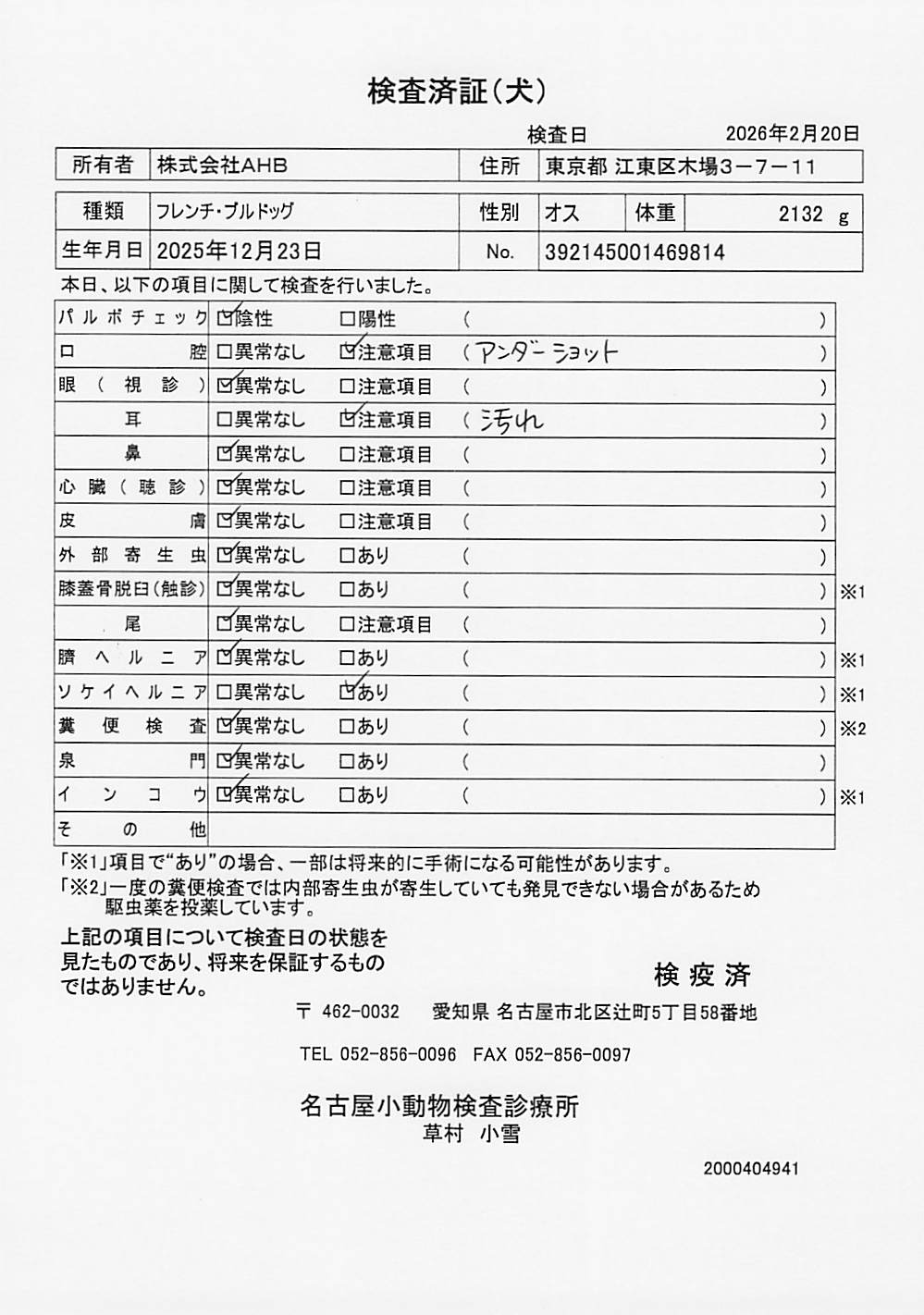 フレンチ・ブルドッグ