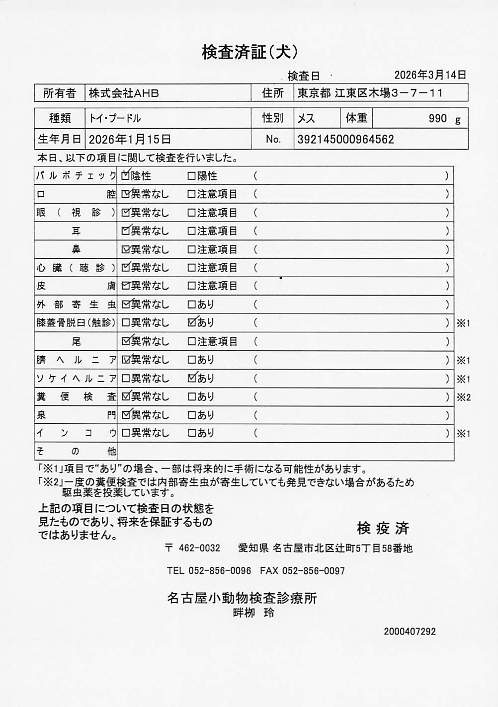 トイ・プードル