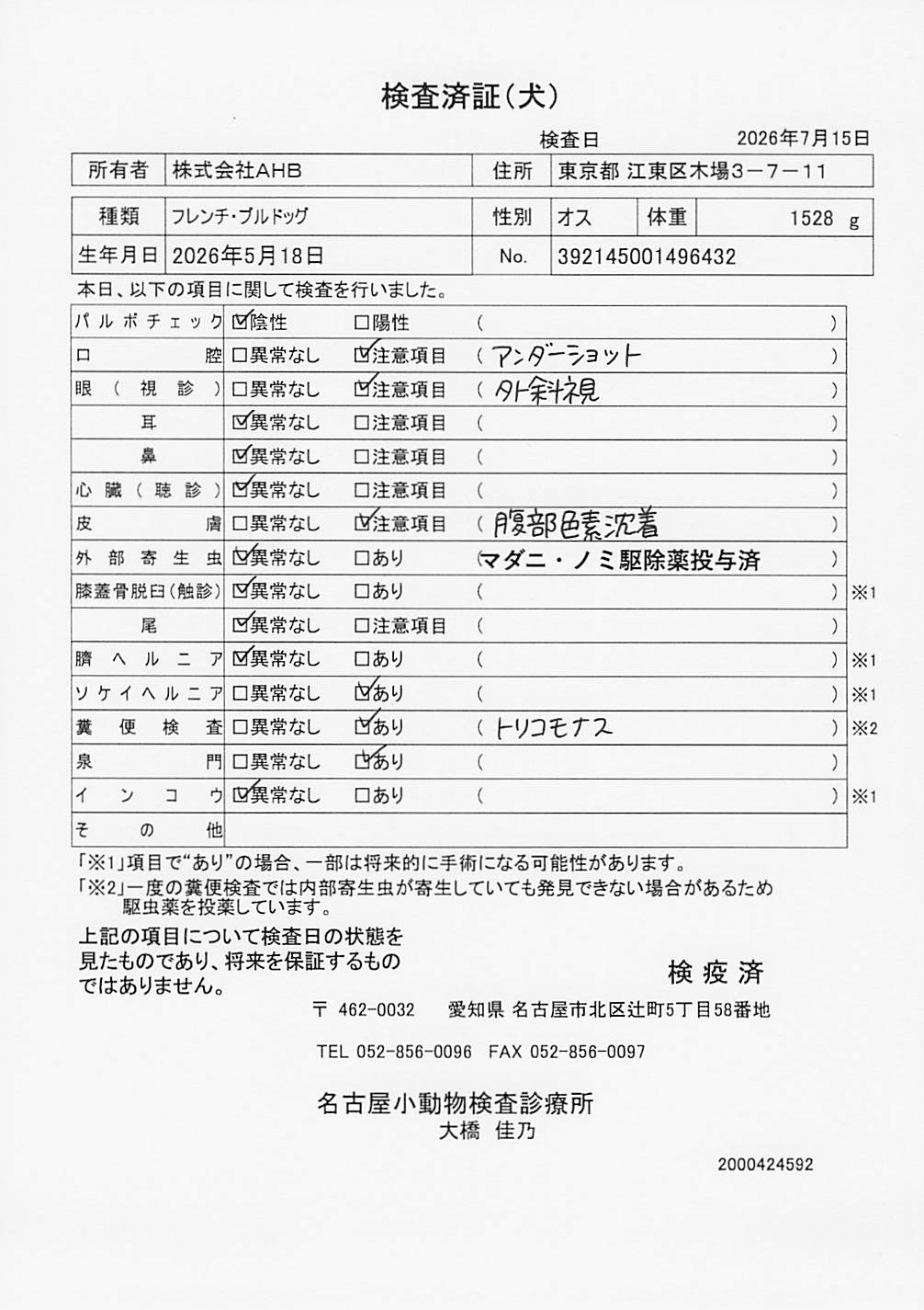 フレンチ・ブルドッグ