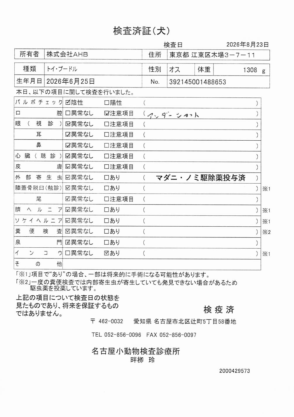 トイ・プードル