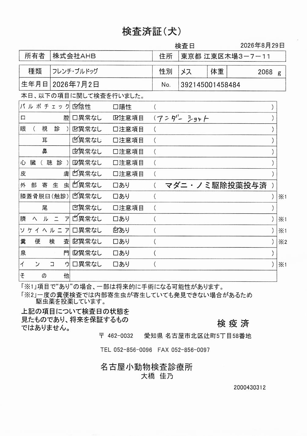 フレンチ・ブルドッグ