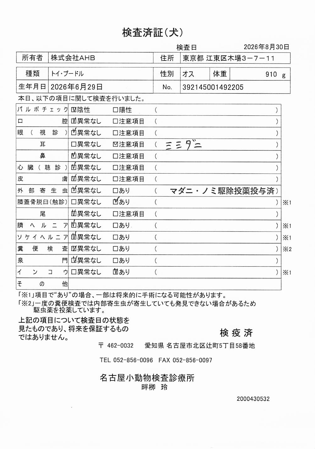 トイ・プードル