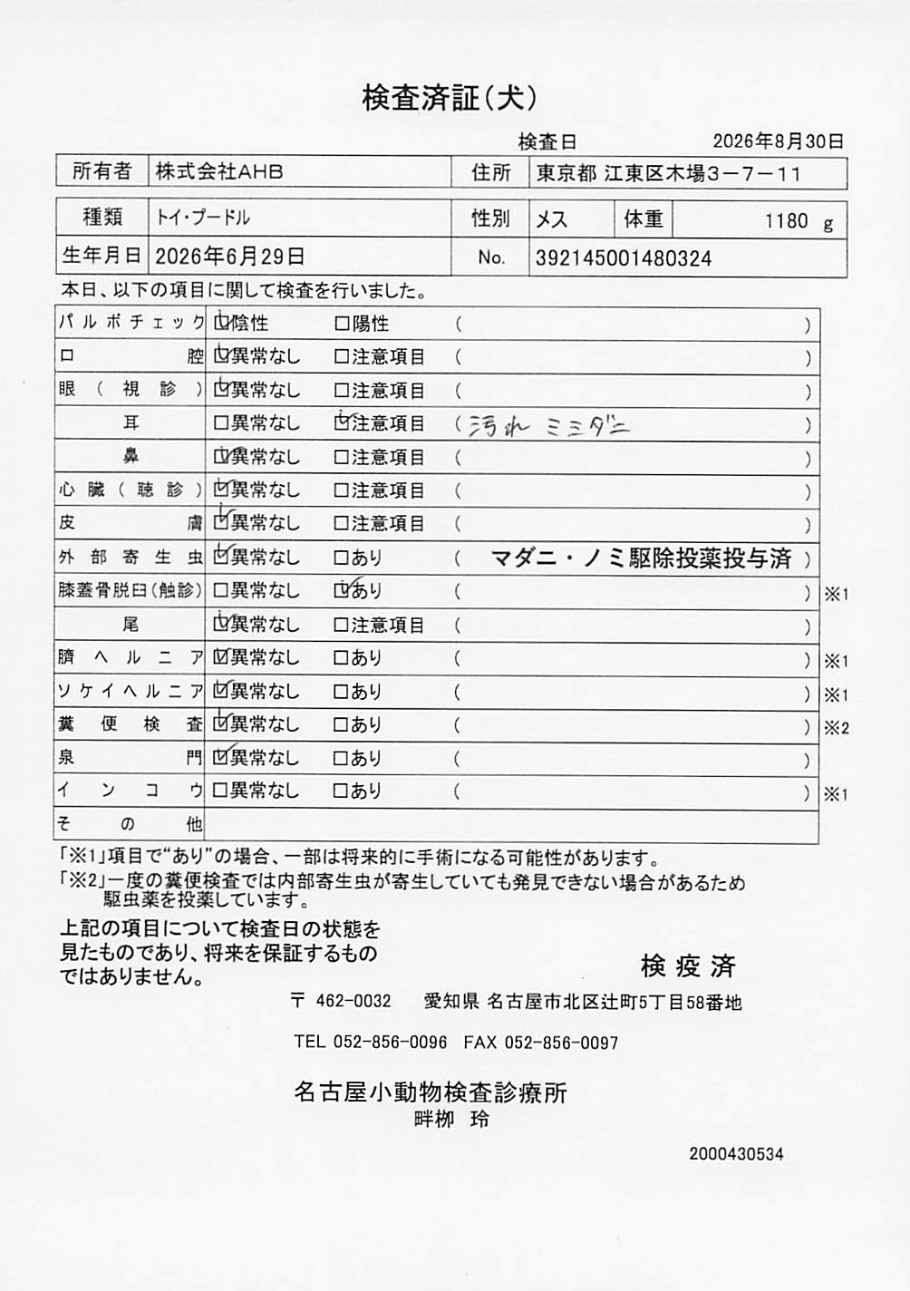 トイ・プードル