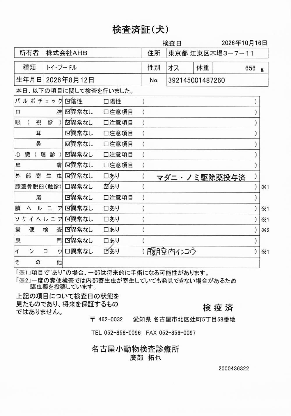 トイ・プードル