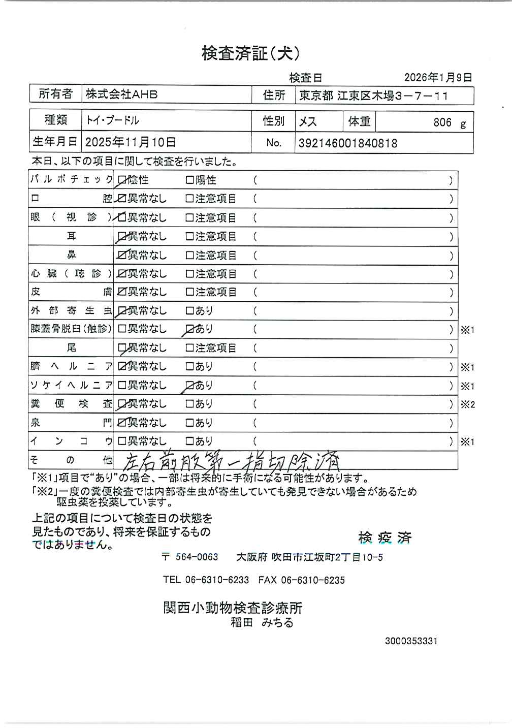 トイ・プードル