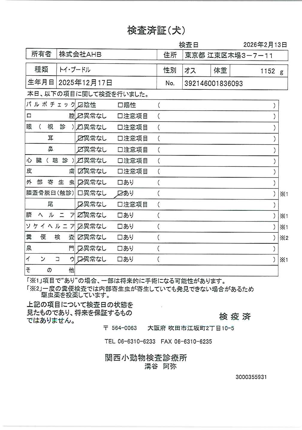 トイ・プードル