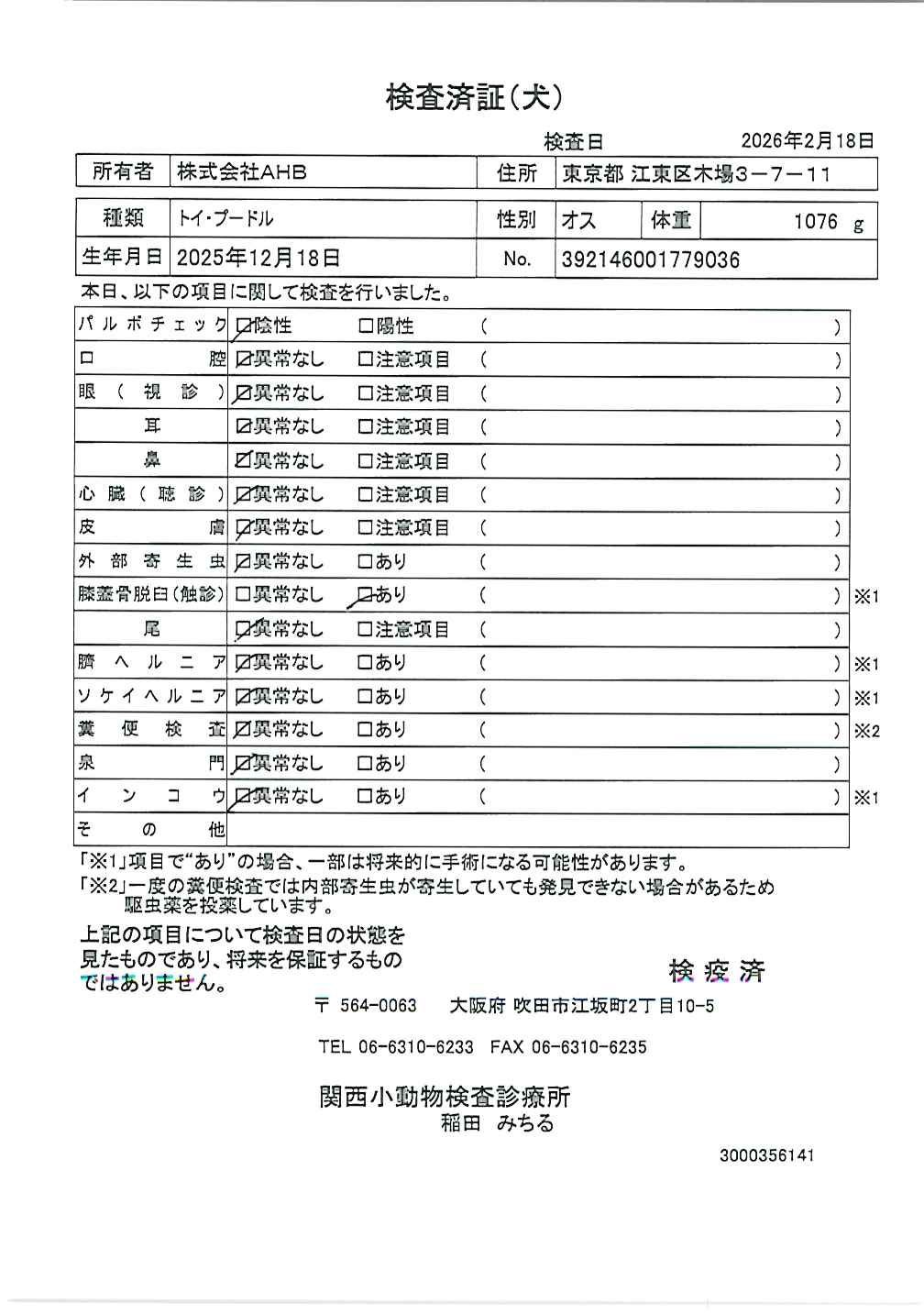 トイ・プードル
