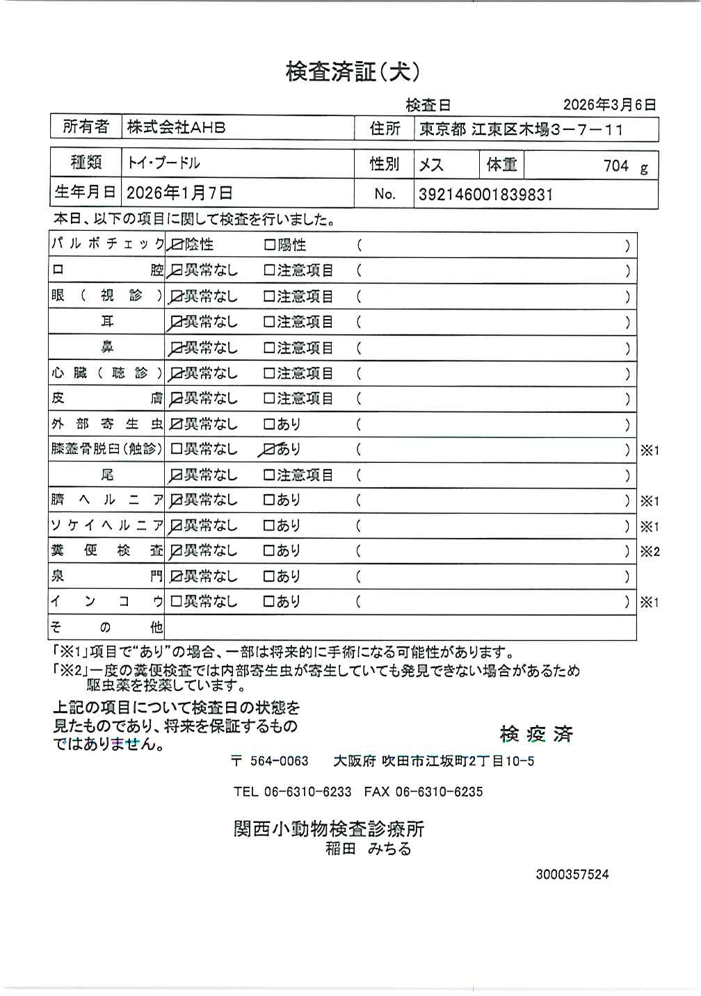 トイ・プードル