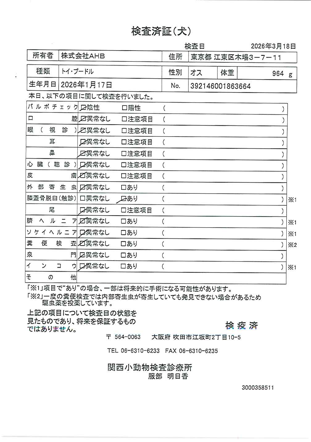 トイ・プードル