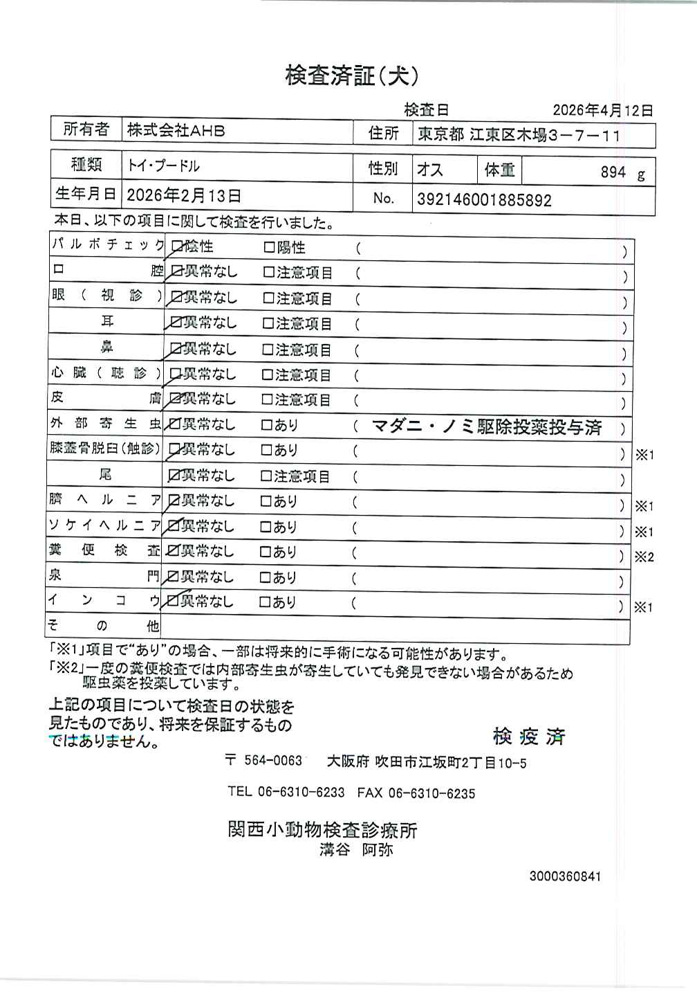 トイ・プードル