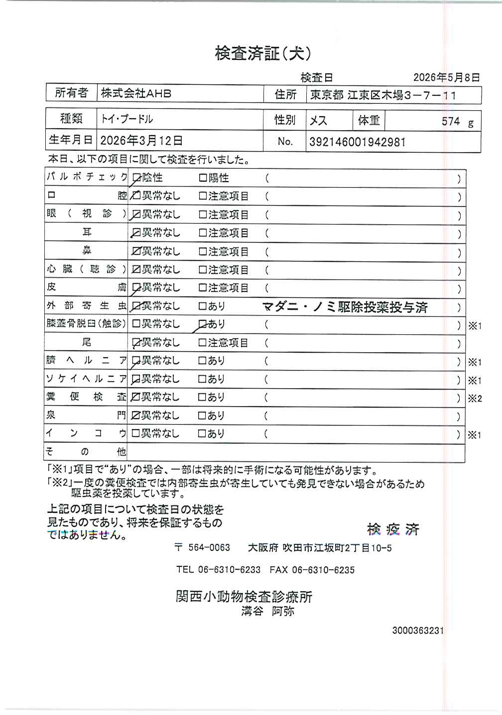 トイ・プードル
