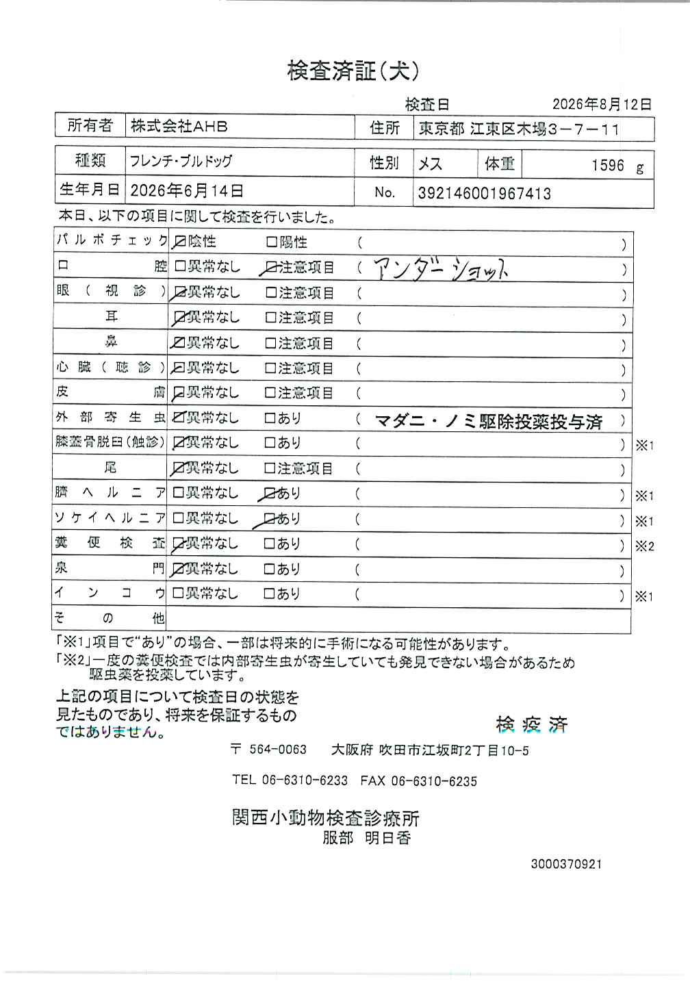 フレンチ・ブルドッグ