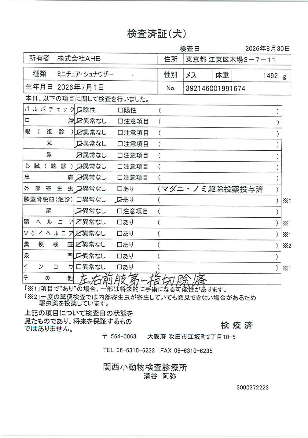 ミニチュア・シュナウザー