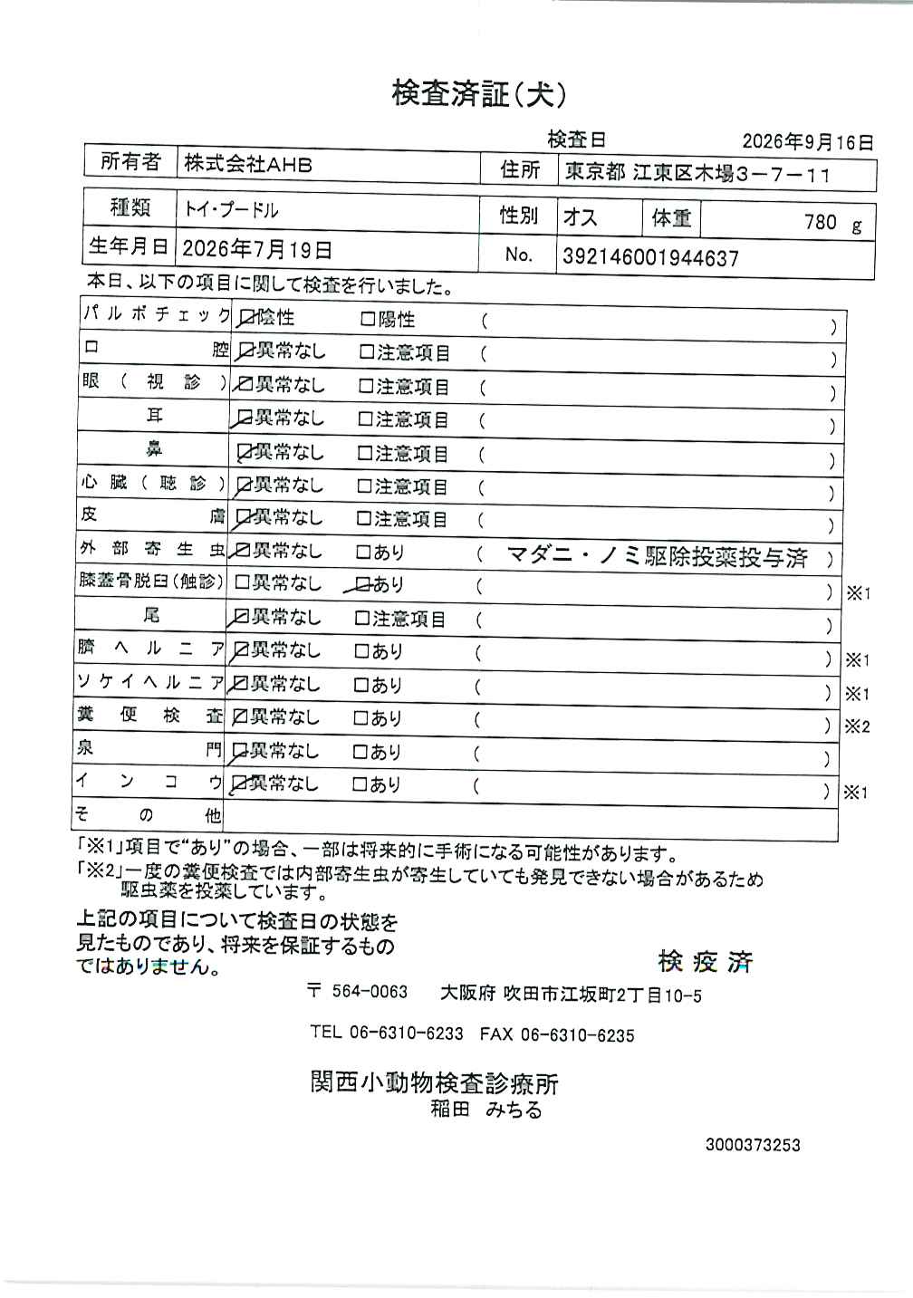 トイ・プードル