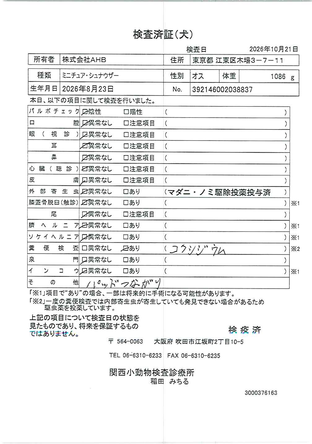 ミニチュア・シュナウザー