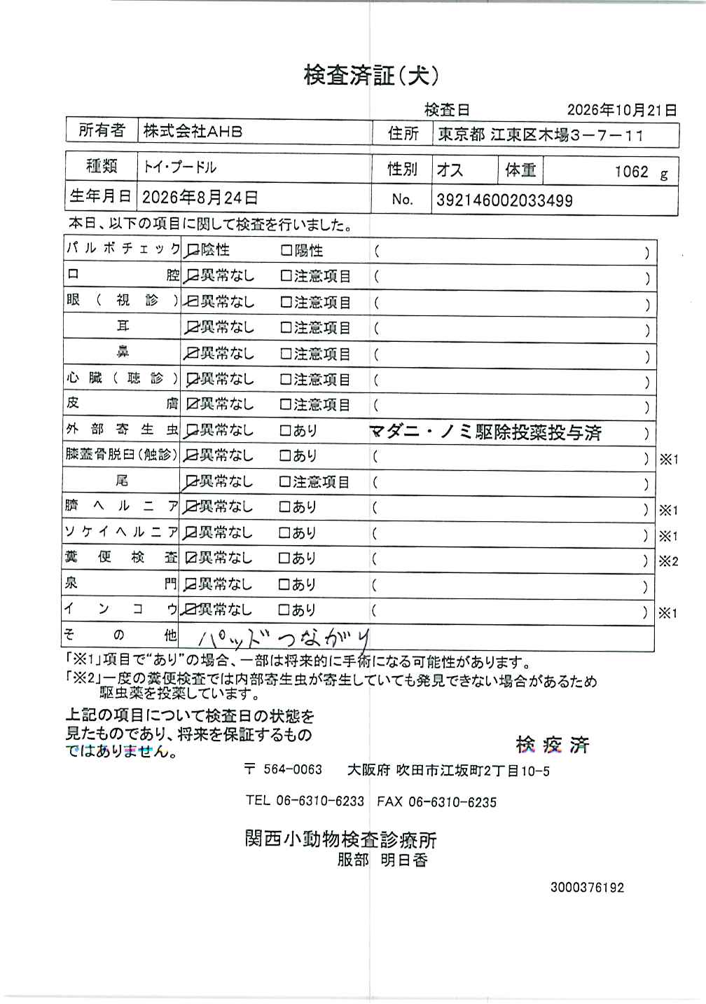 トイ・プードル