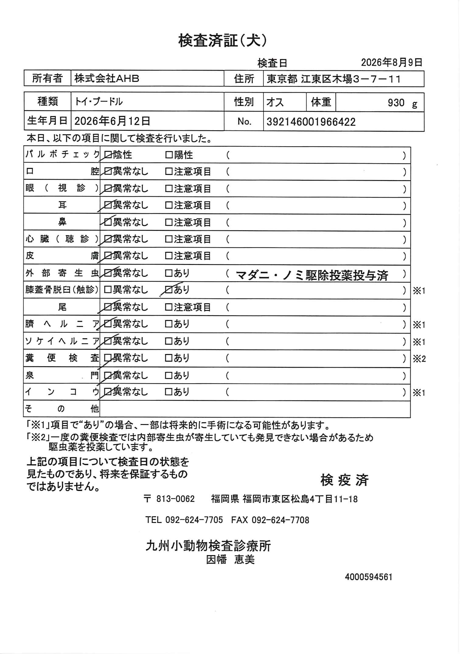 トイ・プードル