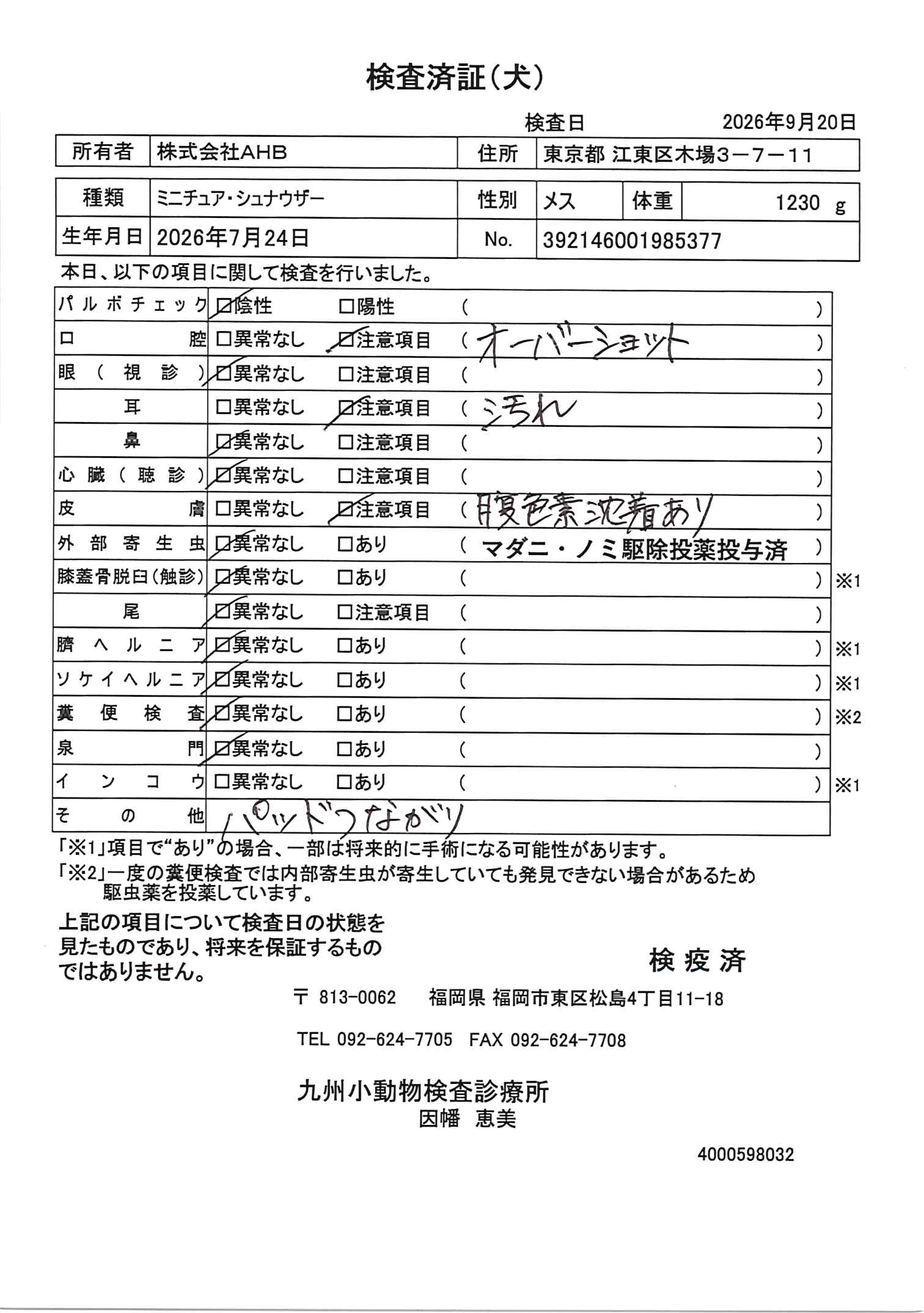 ミニチュア・シュナウザー
