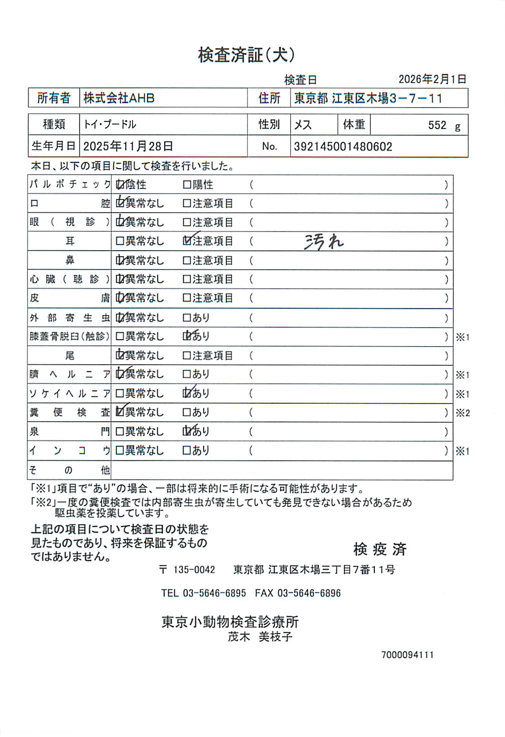 トイ・プードル