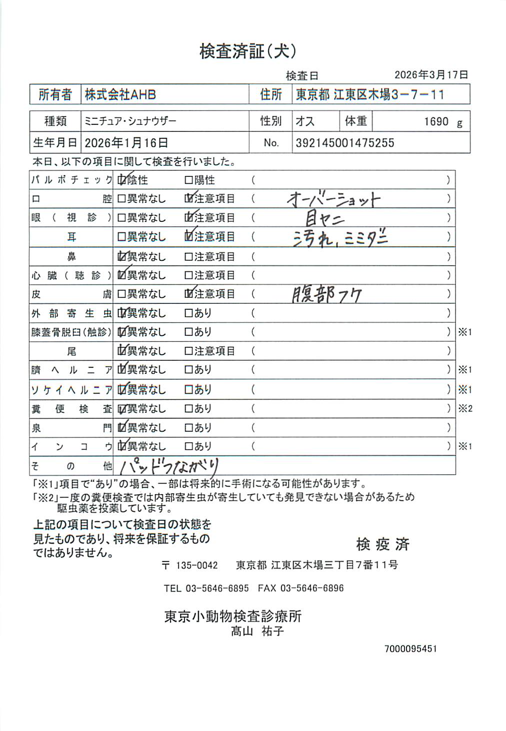 ミニチュア・シュナウザー