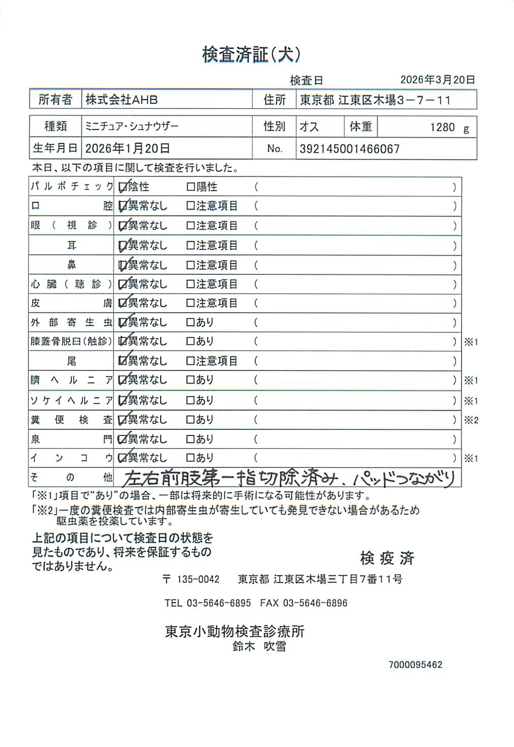ミニチュア・シュナウザー