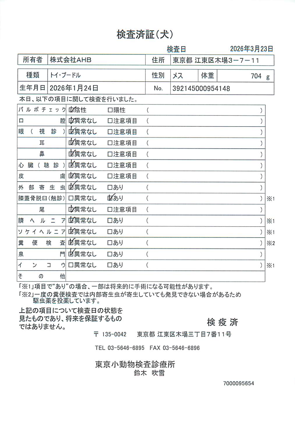 トイ・プードル