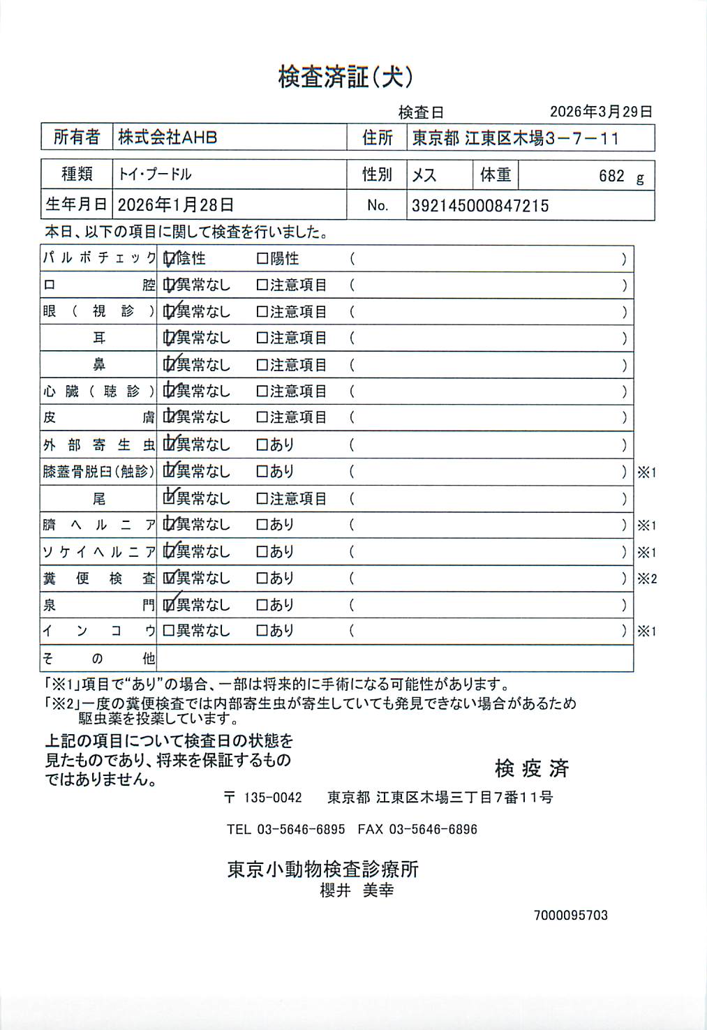 トイ・プードル