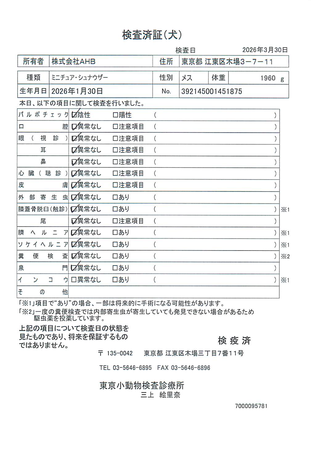 ミニチュア・シュナウザー