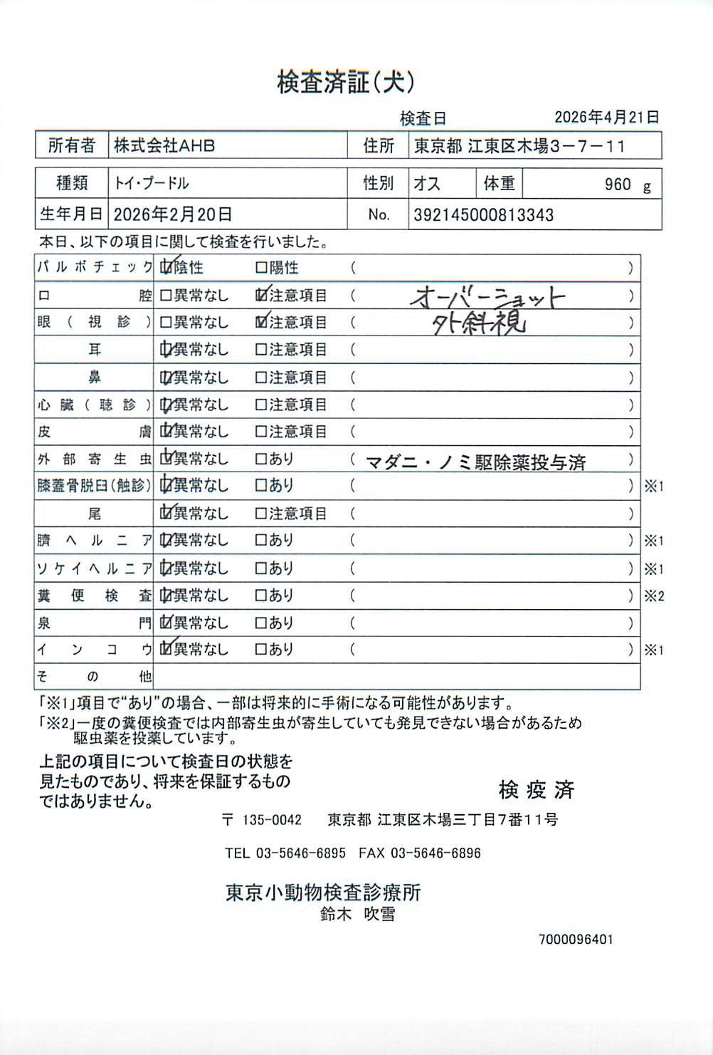 トイ・プードル