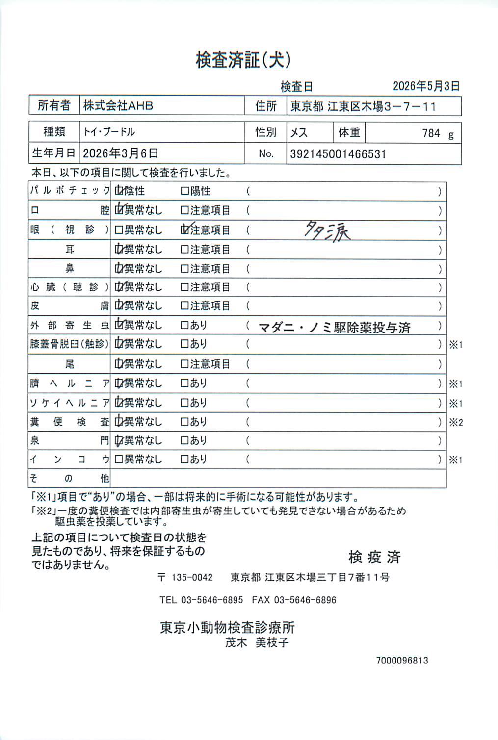 トイ・プードル