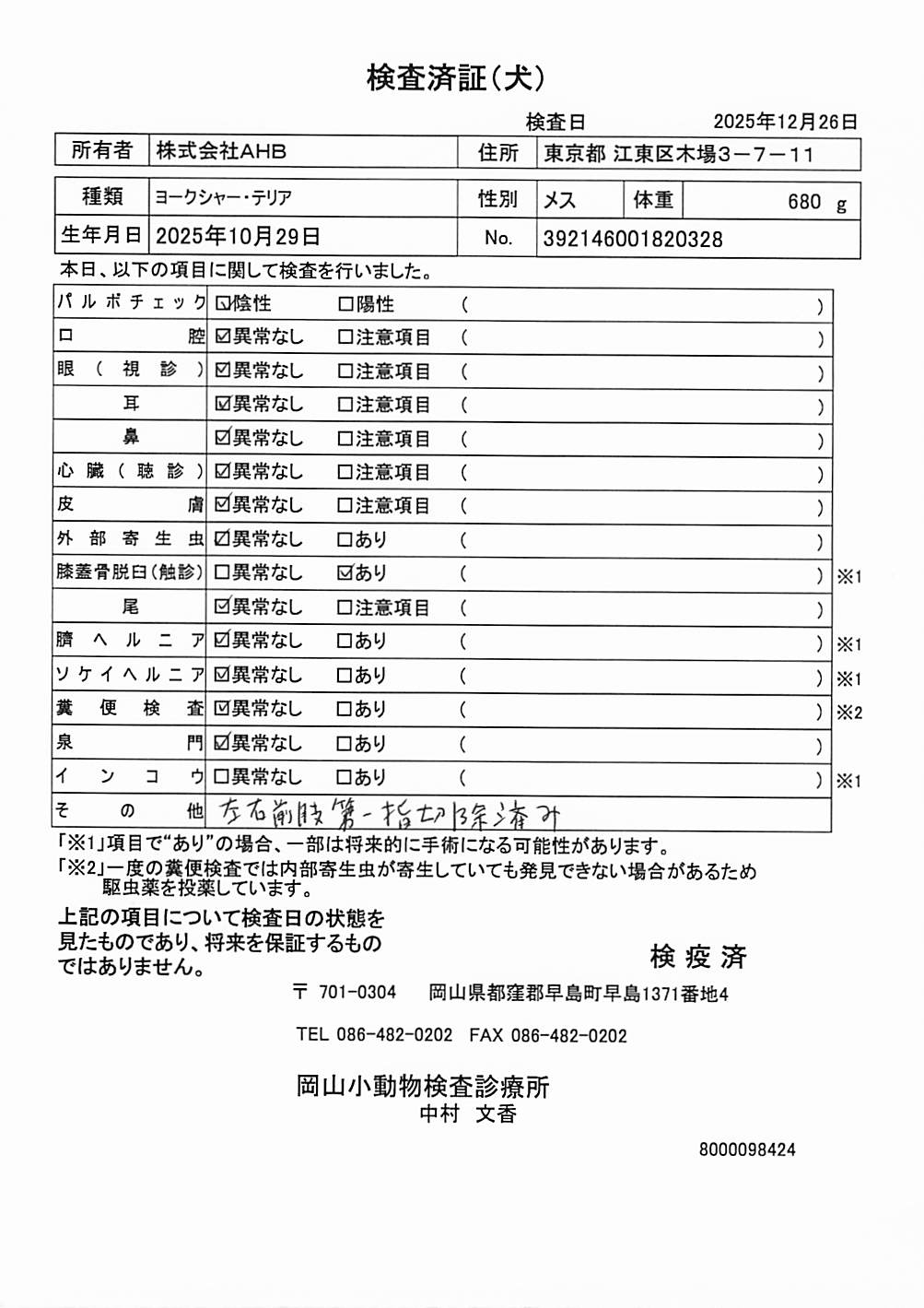 ヨークシャー・テリア