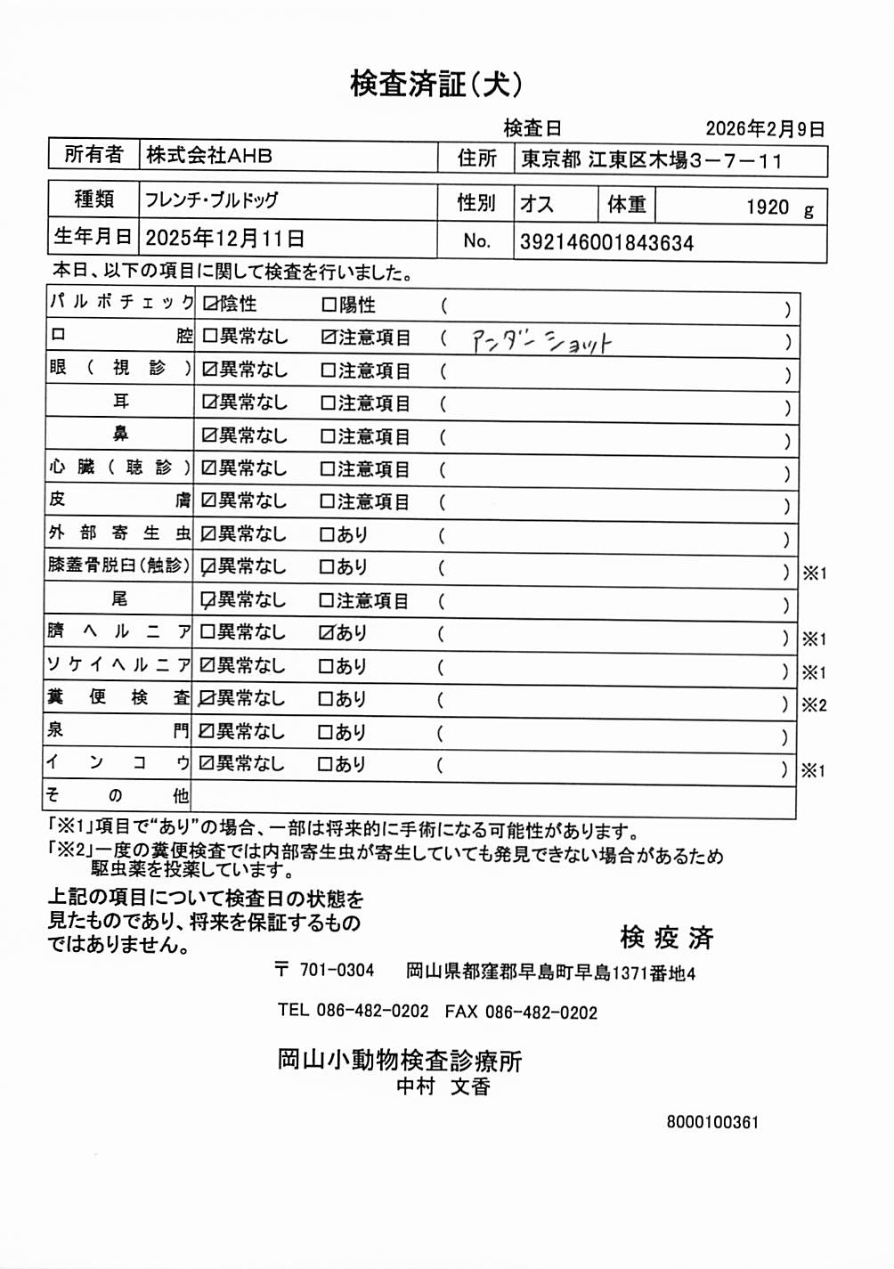 フレンチ・ブルドッグ