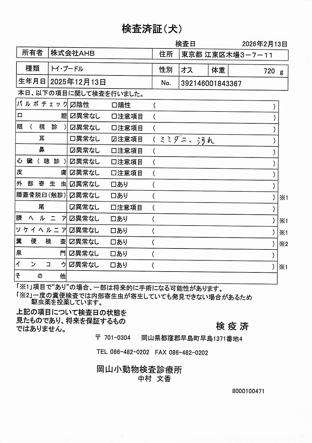 トイ・プードル