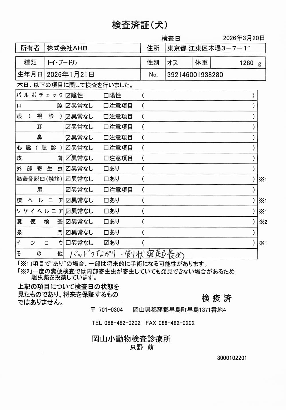 トイ・プードル