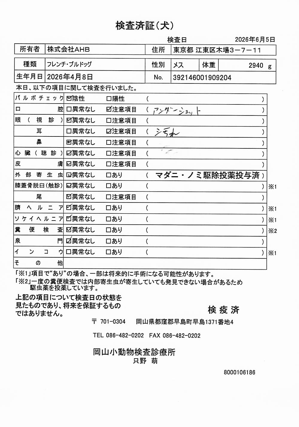 フレンチ・ブルドッグ