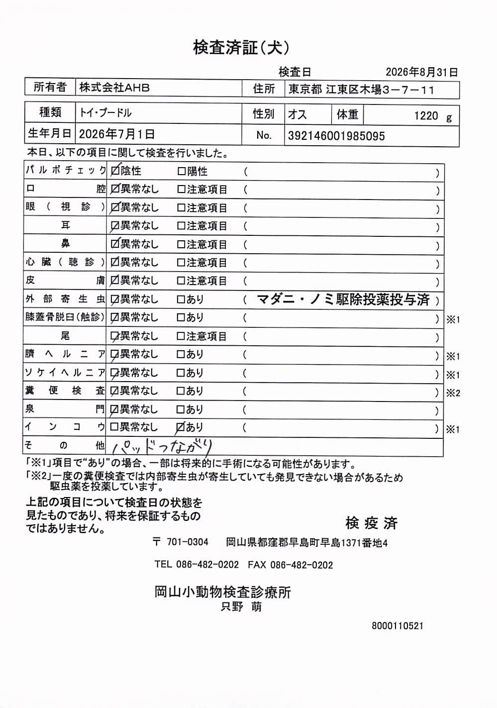 トイ・プードル