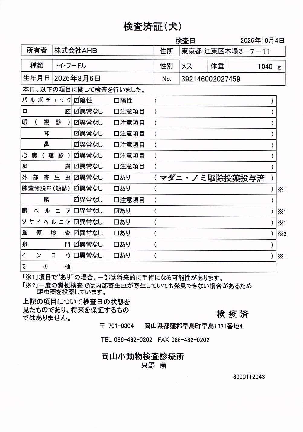 トイ・プードル