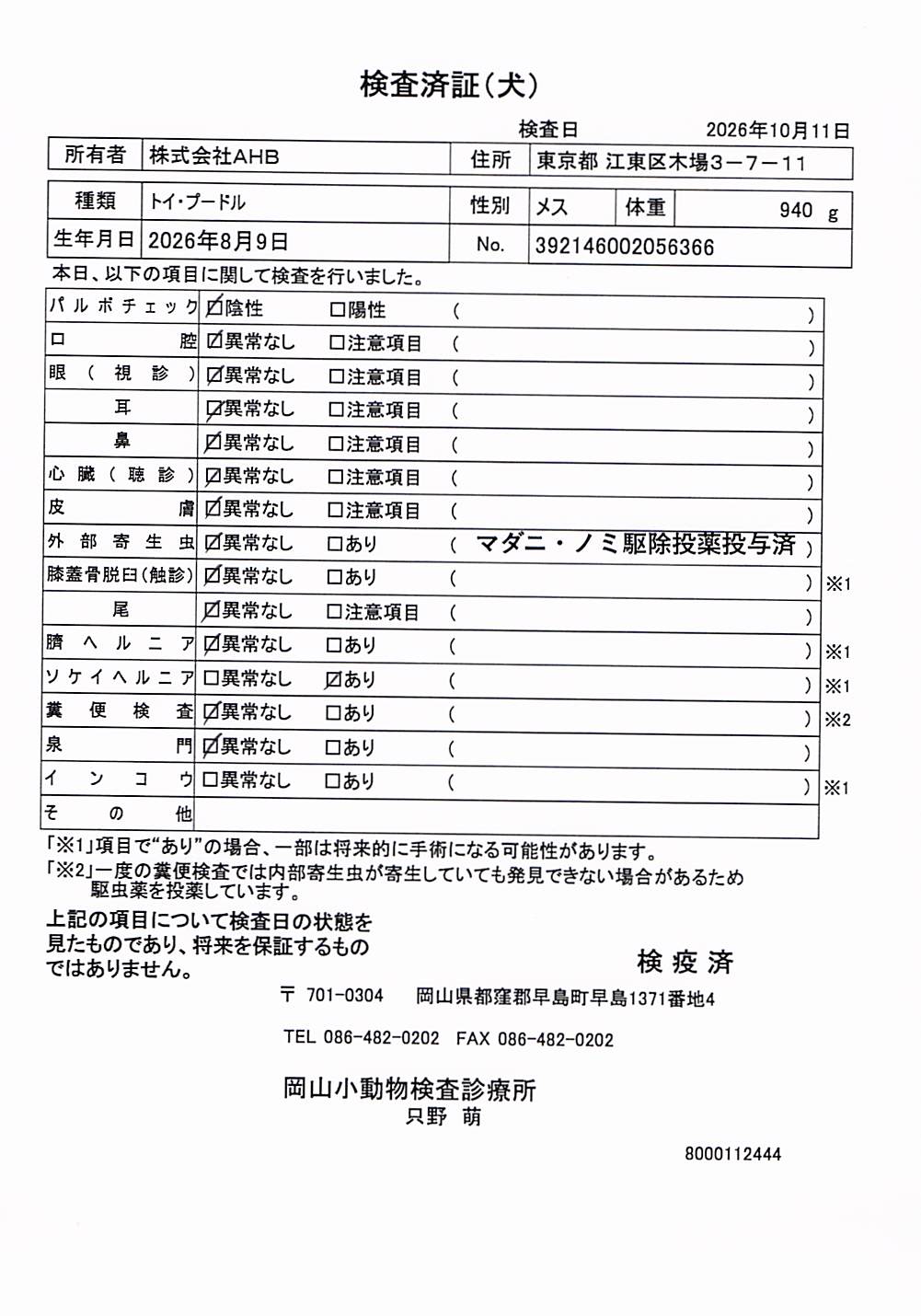 トイ・プードル