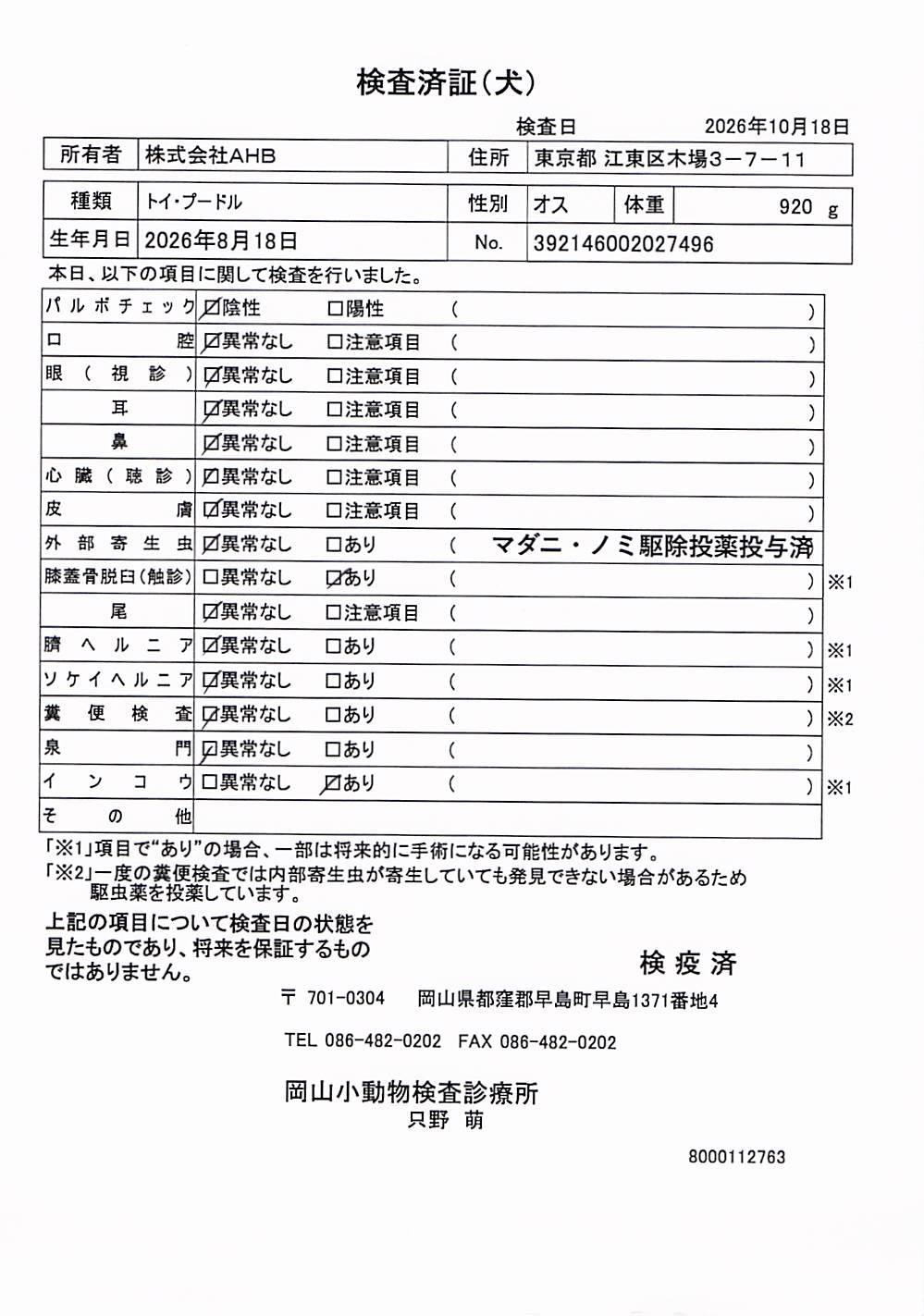 トイ・プードル