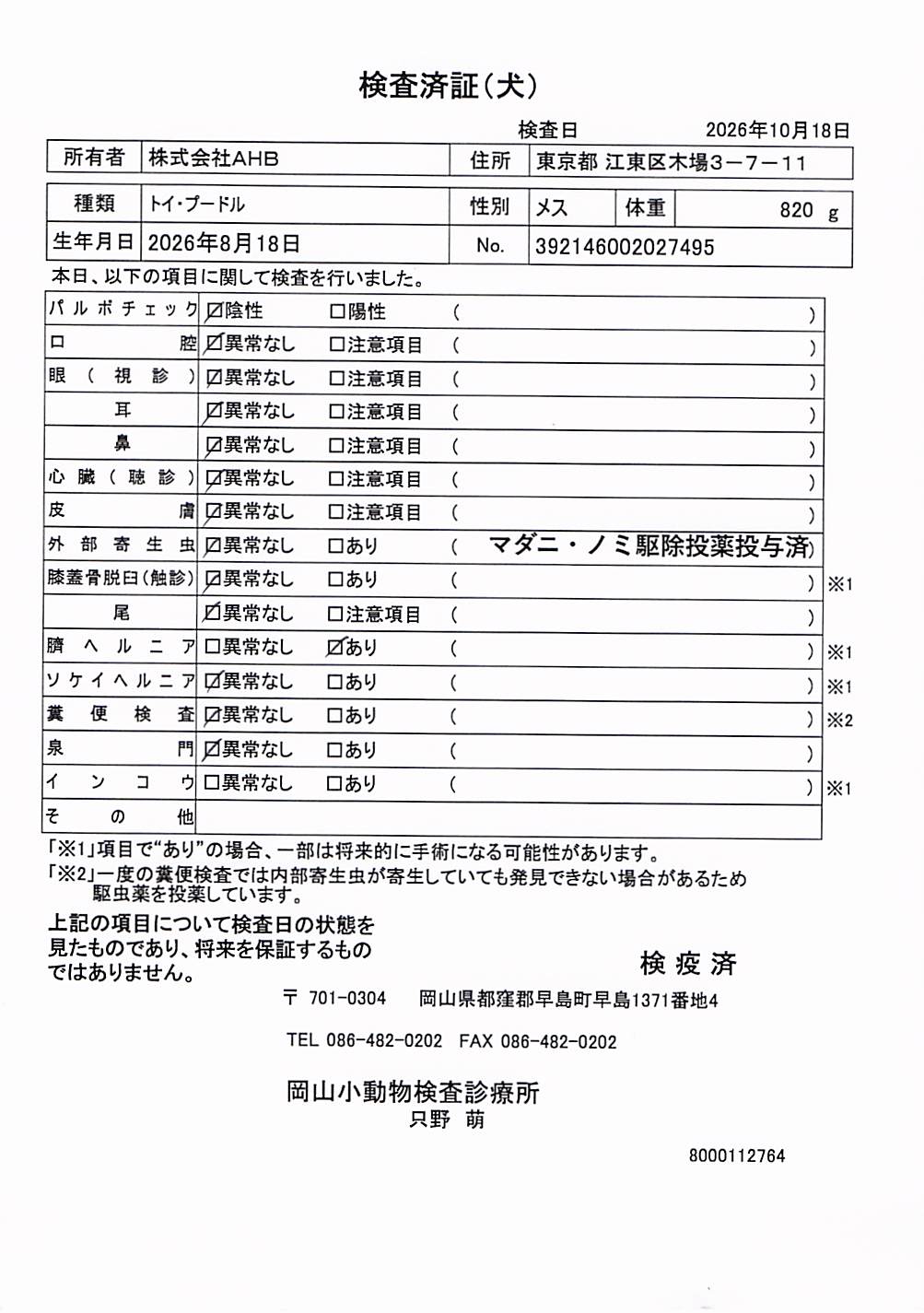 トイ・プードル